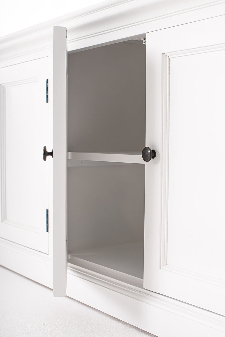 Halifax Large Hutch Bookcase - White – lifestyle | Marcottestyle