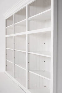 Halifax Large Hutch Bookcase - White – lifestyle | Marcottestyle