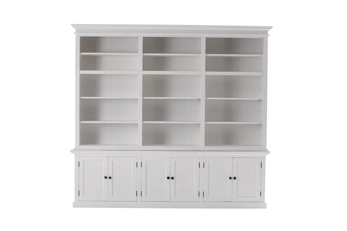 Halifax Large Hutch Bookcase - White | Marcottestyle