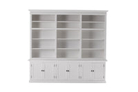 Halifax Large Hutch Bookcase - White | Marcottestyle
