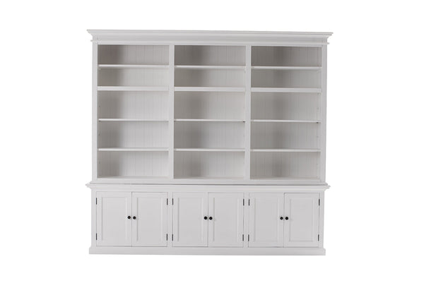Halifax Large Hutch Bookcase - White | Marcottestyle