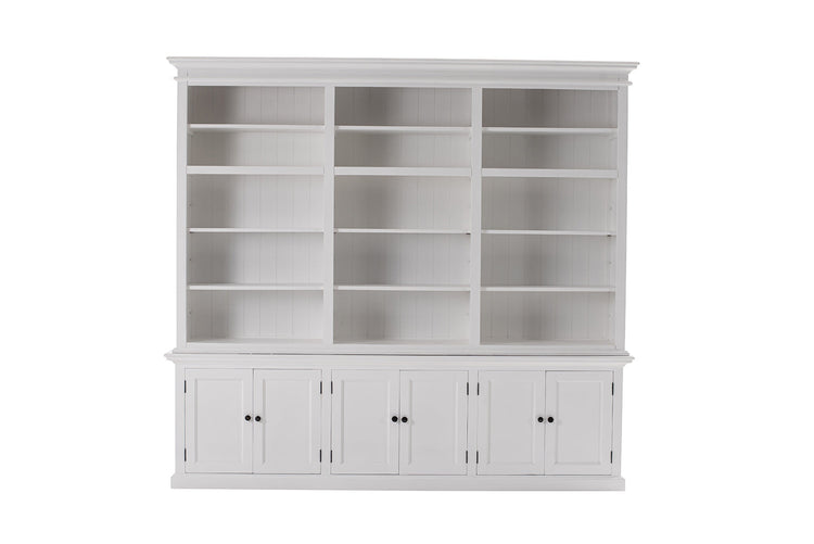 Halifax Large Hutch Bookcase - White | Marcottestyle
