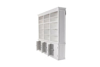 Halifax Large Hutch Bookcase - White | Marcottestyle