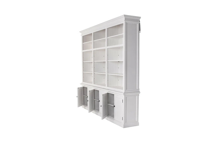 Halifax Large Hutch Bookcase - White | Marcottestyle