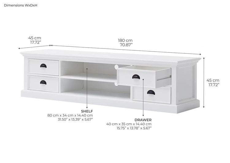 Halifax Lowline ETU 180CM - Blanc | Marcottestyle