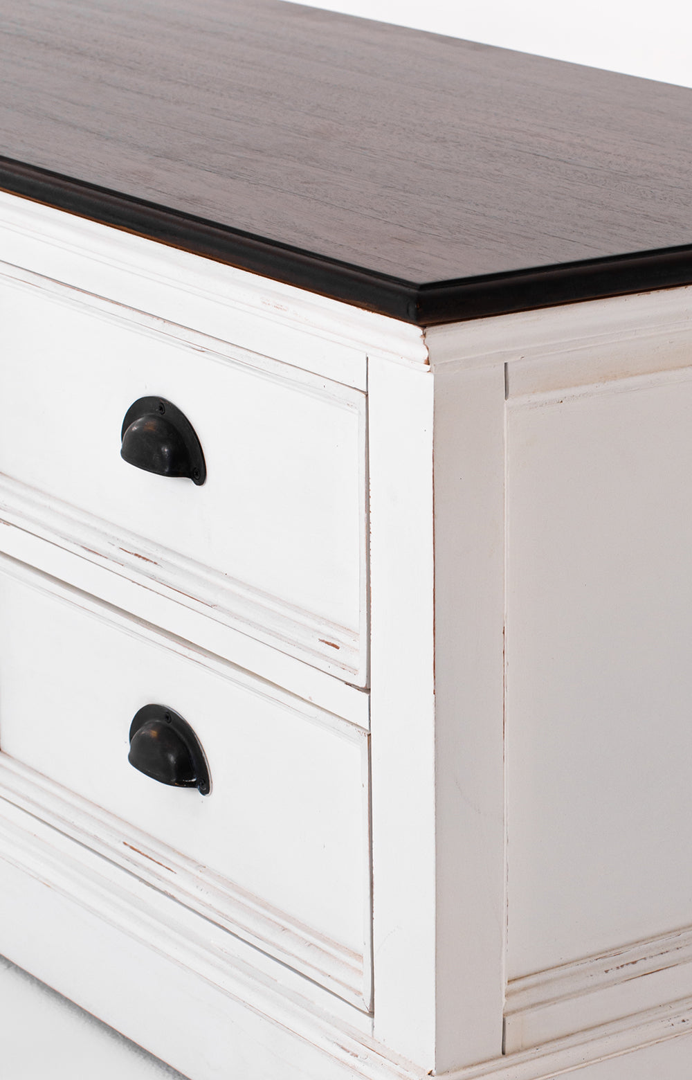 Halifax Accent Lowline ETU 180cm - Blanc With Brun Top - lifestyle | Marcottestyle