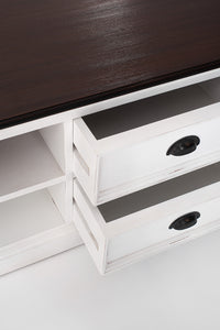 Halifax Accent Lowline ETU 180cm - Weiß Mit Braun Top