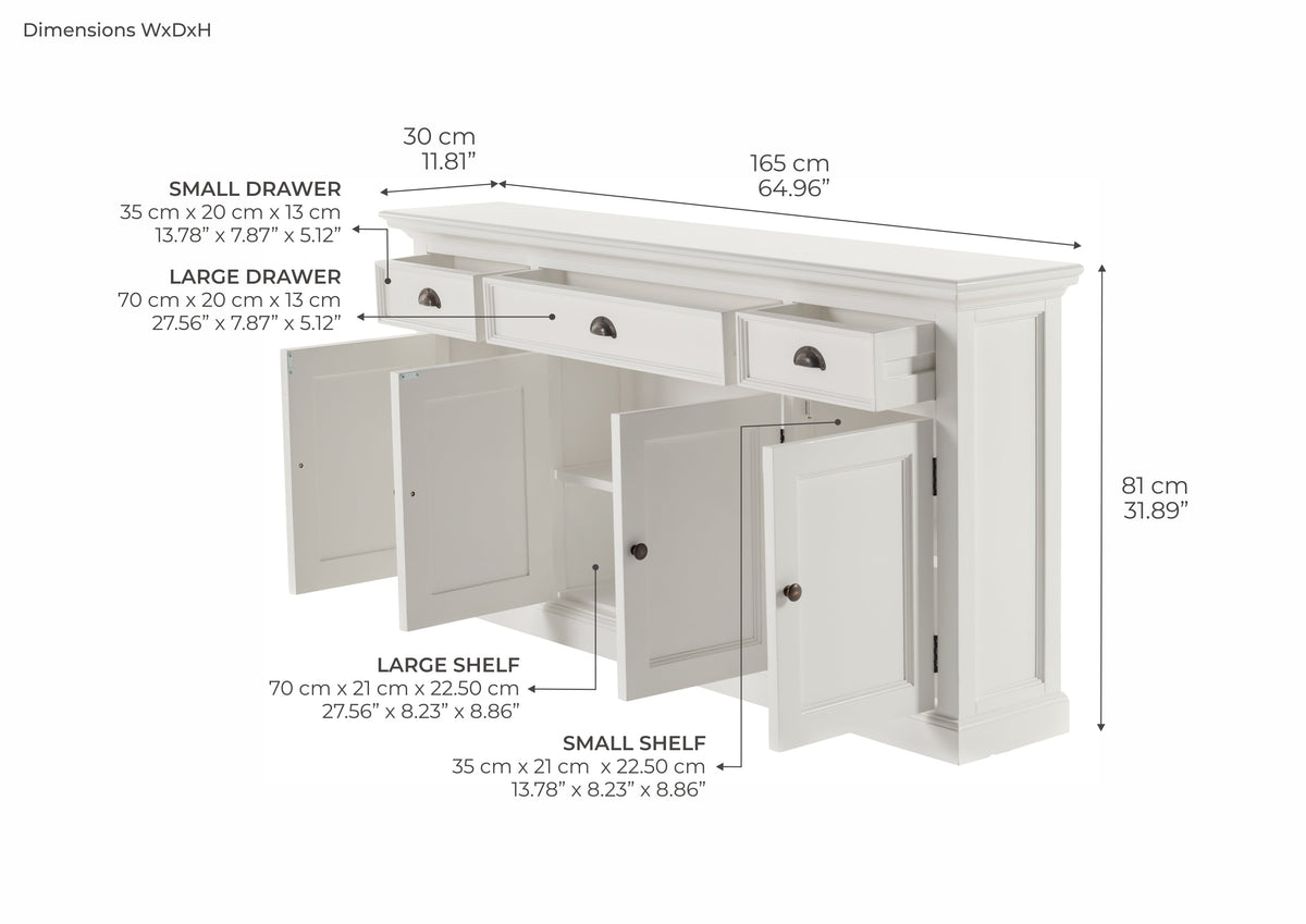 Halifax Buffet Console Table - Photo lifestyle | Marcottestyle