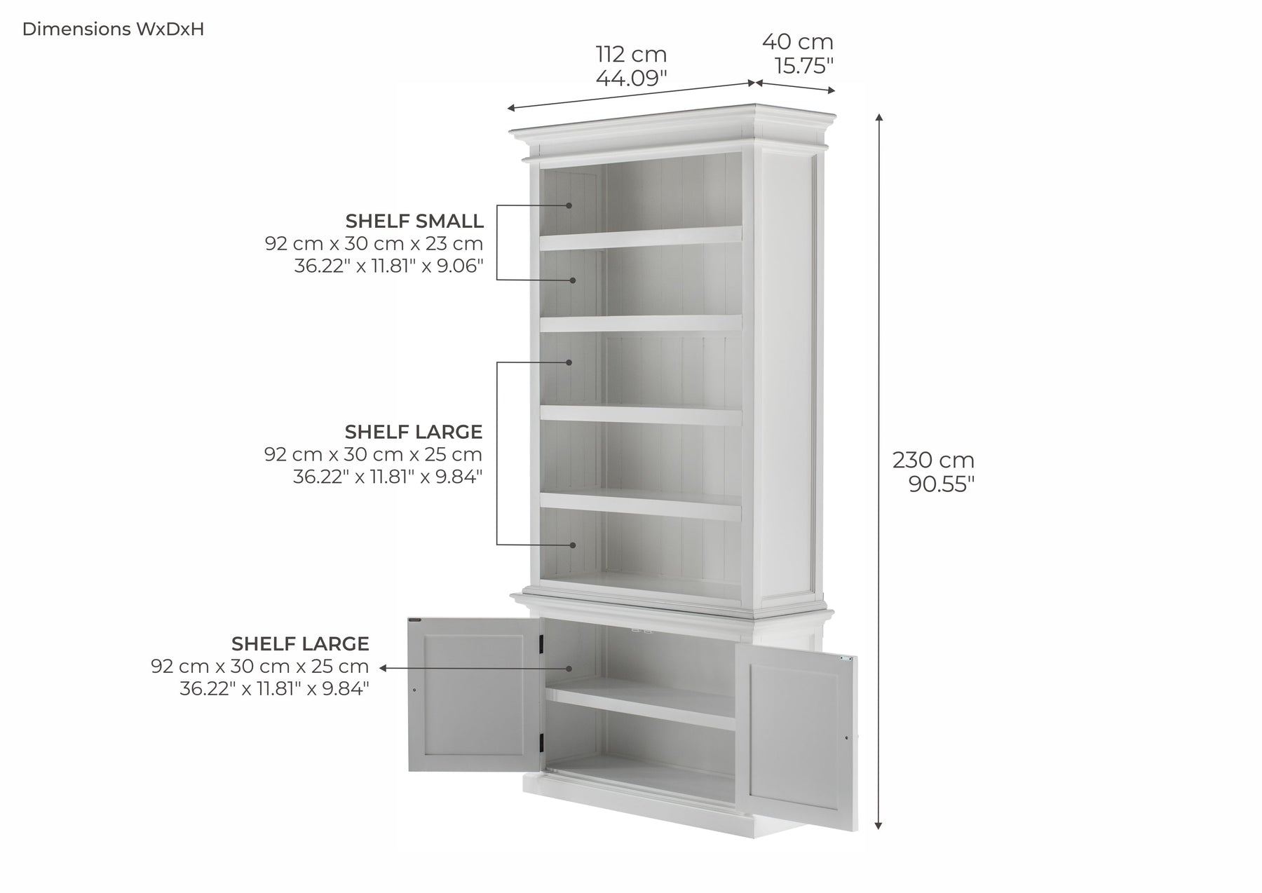 Halifax Eintürig Aufsatzschrank