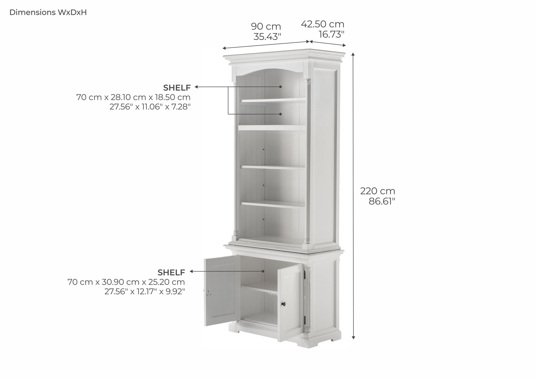 Provence - Single-Bay Hutch Unit - Lifestyle View | Marcottestyle
