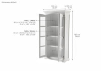 Provence Doppel Vitrine