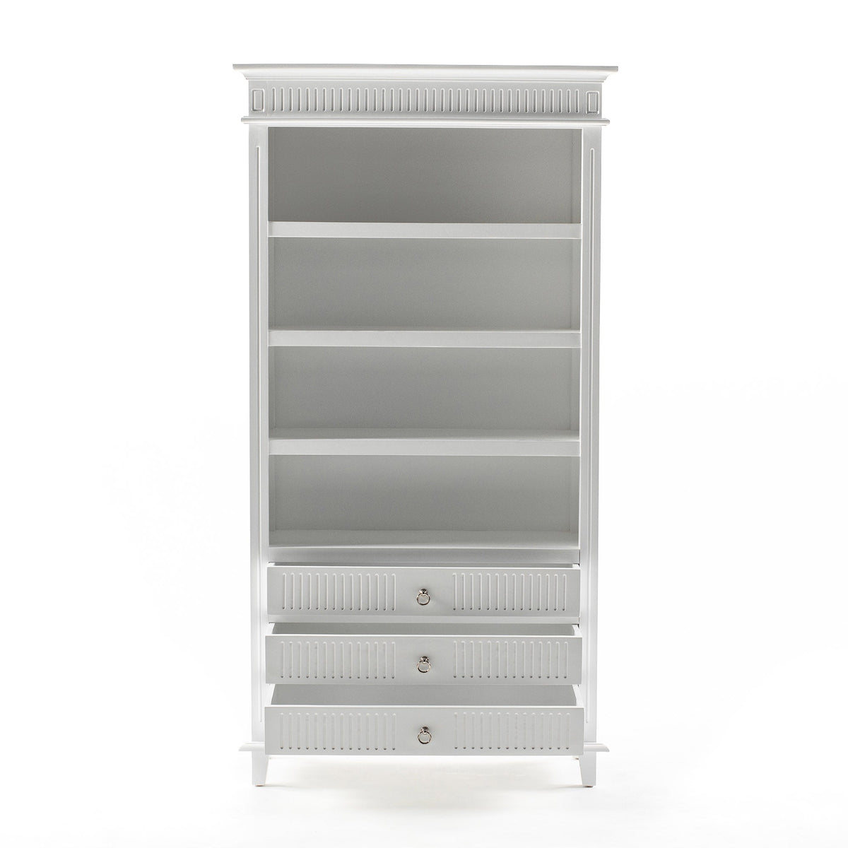 Skansen Bookcase with 3 Drawers - Lifestyle View | Marcottestyle