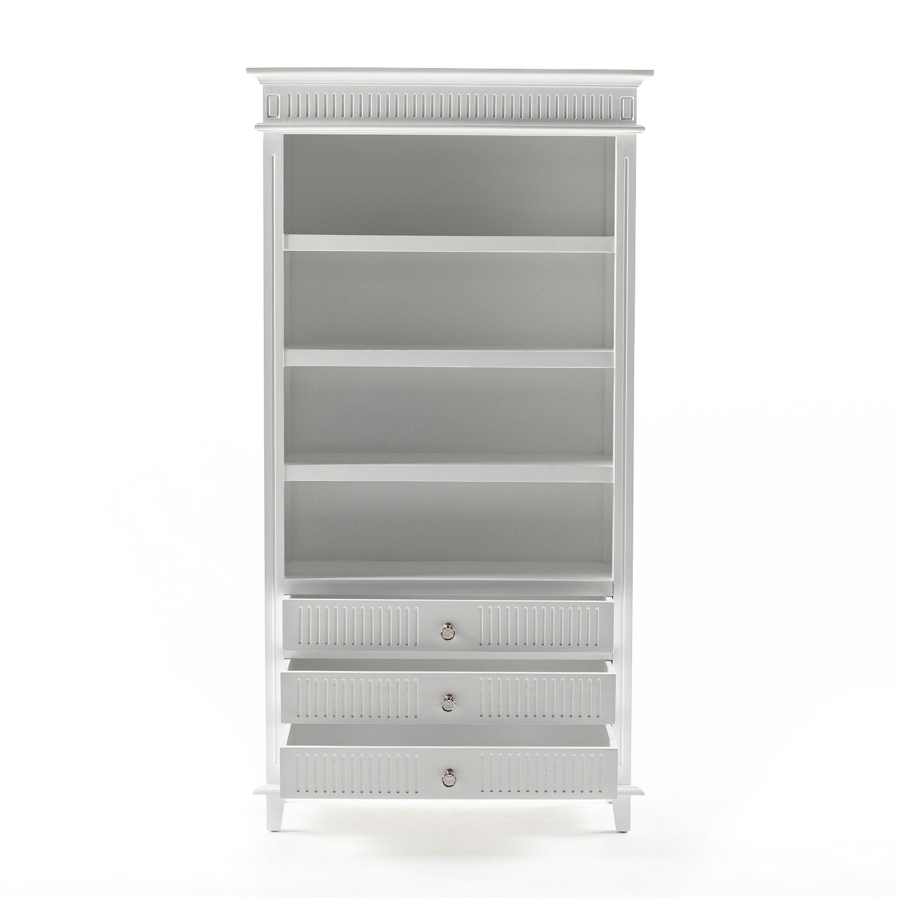 Skansen Bookcase with 3 Drawers - Lifestyle View | Marcottestyle