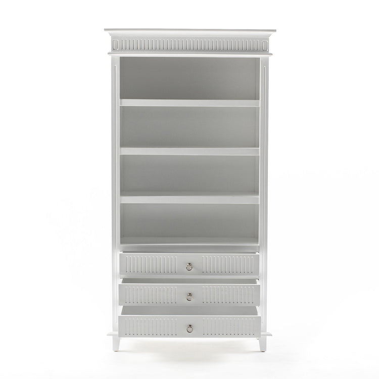 Skansen Bookcase with 3 Drawers - Lifestyle View | Marcottestyle