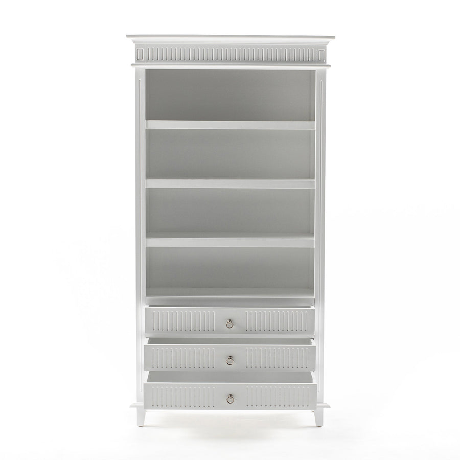 Skansen Bookcase with 3 Drawers - Lifestyle View | Marcottestyle