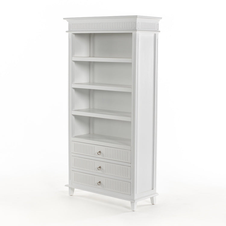 Skansen Bookcase with 3 Drawers - Lifestyle View | Marcottestyle