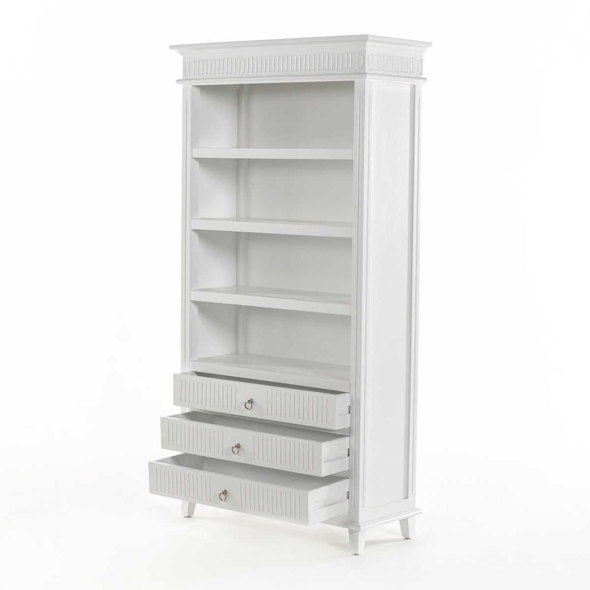 Skansen Bookcase with 3 Drawers - Lifestyle View | Marcottestyle