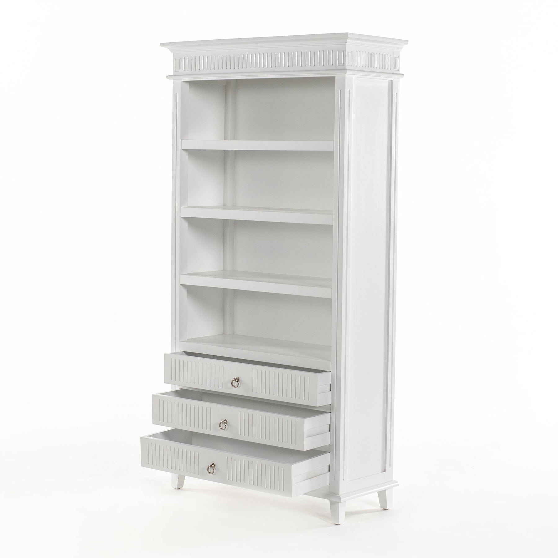 Skansen Bookcase with 3 Drawers - Lifestyle View | Marcottestyle