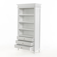 Skansen Bookcase with 3 Drawers - Lifestyle View | Marcottestyle