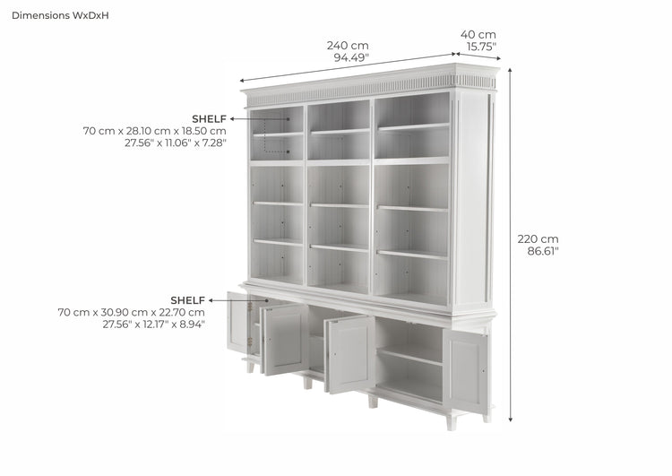 Skansen Triple-Bay Hutch Unit - Lifestyle View | Marcottestyle