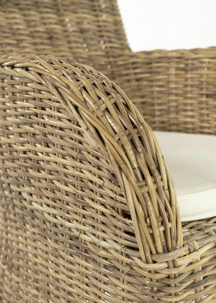 Rook Kubu Rattan Arm Chair - lifestyle | Marcottestyle