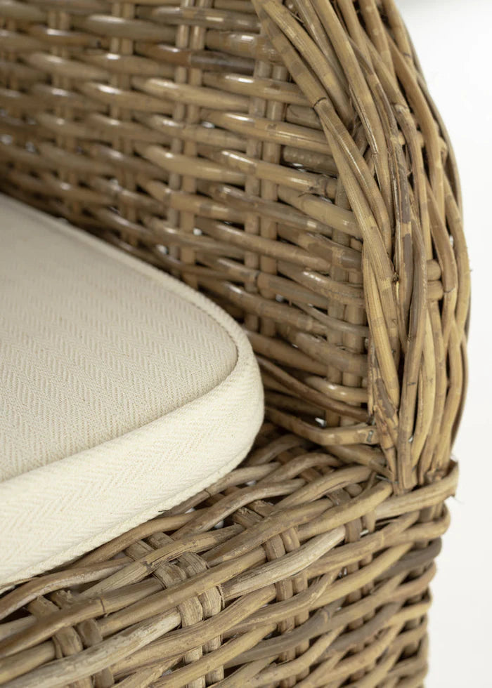 Rook Kubu Rattan Arm Chair - lifestyle | Marcottestyle