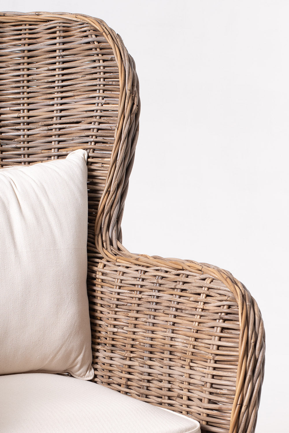 King Kubu Rattan Arm Chair With Cushion - lifestyle | Marcottestyle