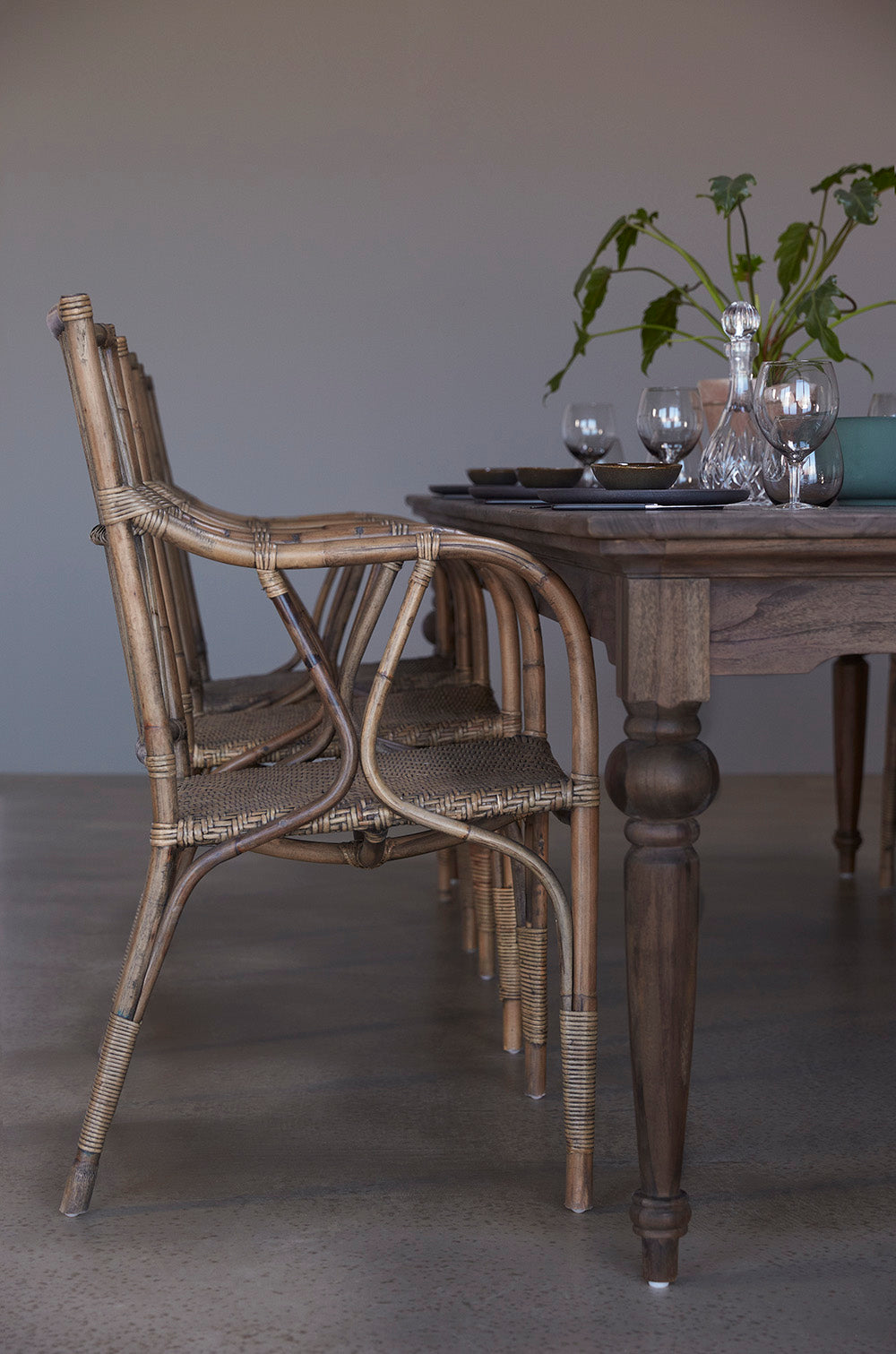 Duke Rattan Arm Chair - lifestyle | Marcottestyle