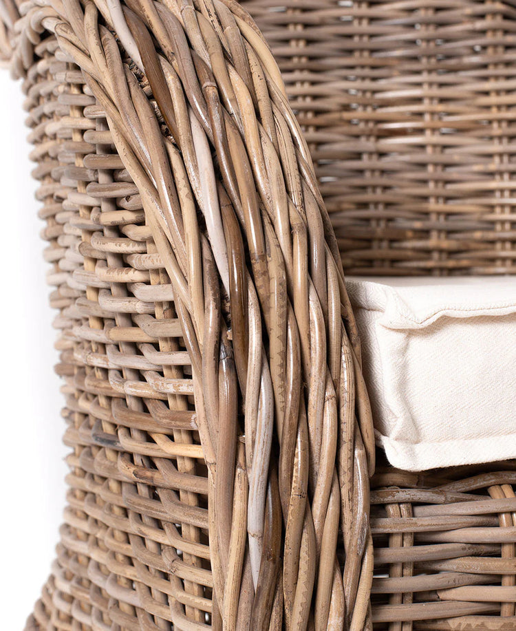 Baron Kubu Rattan Arm Chair - lifestyle | Marcottestyle