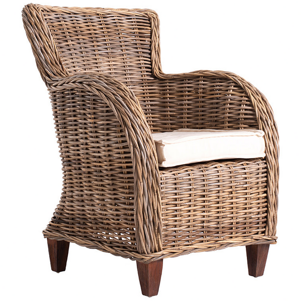 Baron Kubu Rattan Arm Chair | Marcottestyle