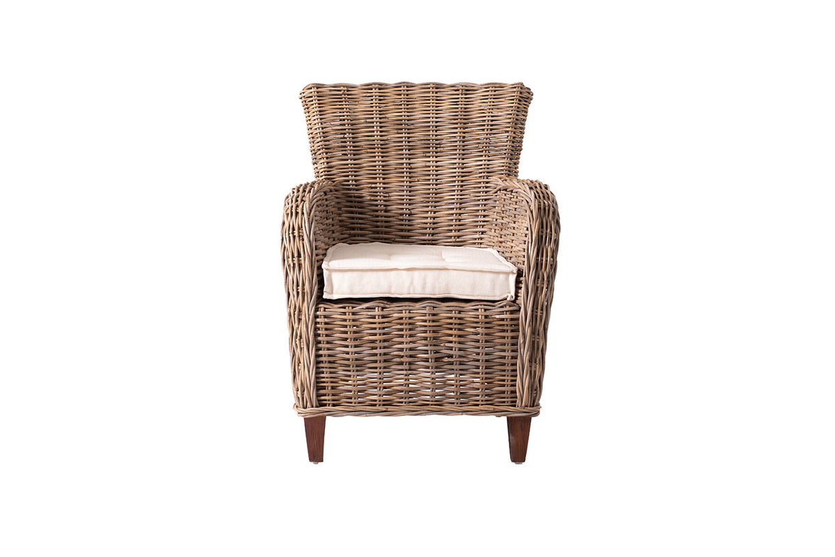 Baroness Kubu Rattan Arm Chair | Marcottestyle