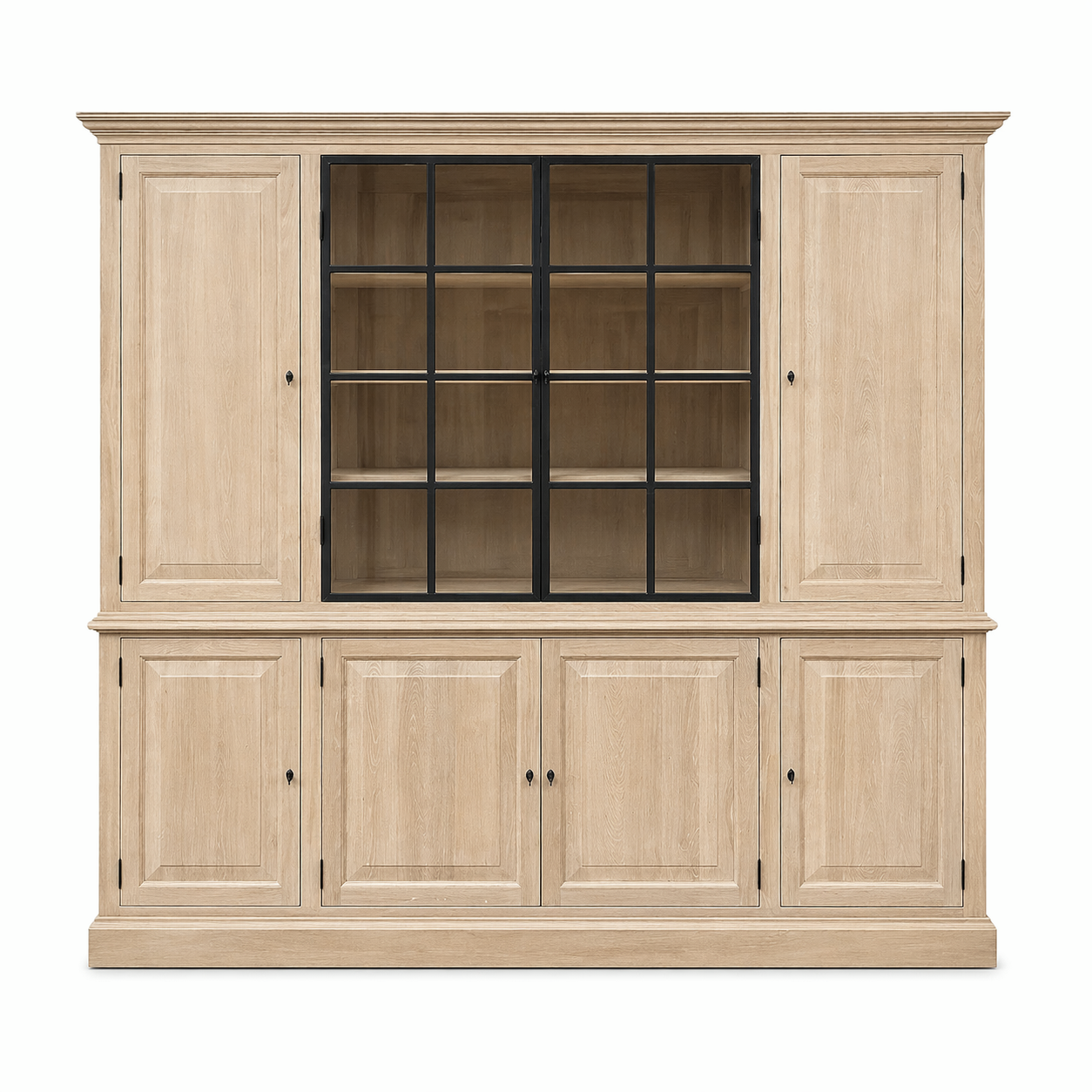 Kast Barton - Natuurlijk Massief Eiken - 230 x 50 x 230 cm