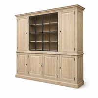 Kast Barton - Natuurlijk Massief Eiken - 230 x 50 x 230 cm