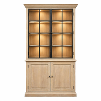 Armoire Soren - Naturel Massif Chêne - Iron Details - 130 x 50 x 230 cm