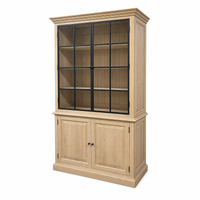 Armoire Soren - Naturel Massif Chêne - Iron Details - 130 x 50 x 230 cm