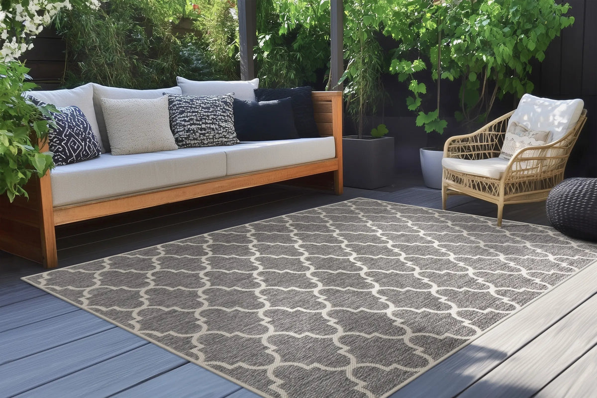 Outdoor-Teppich - Doria Silber