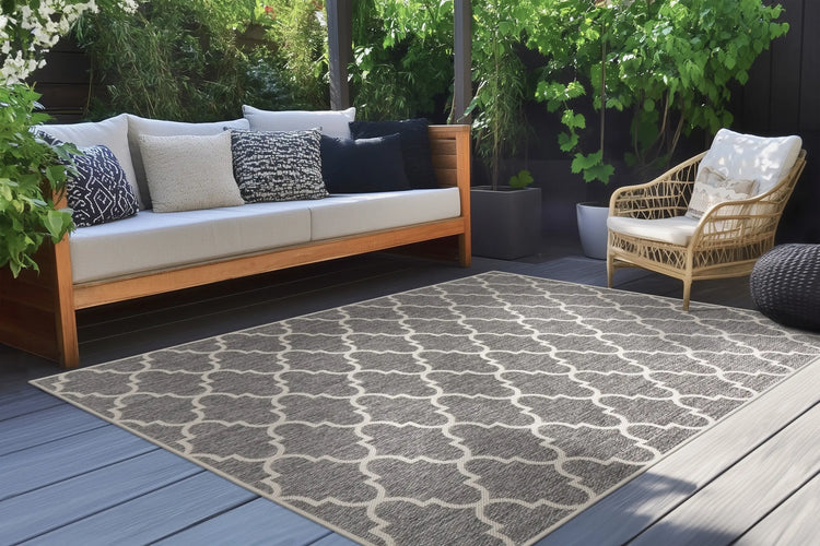 Outdoor-Teppich - Doria Silber