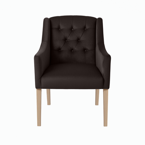 Dining Chair Canon – Alcantara Charcoal - Oak feet