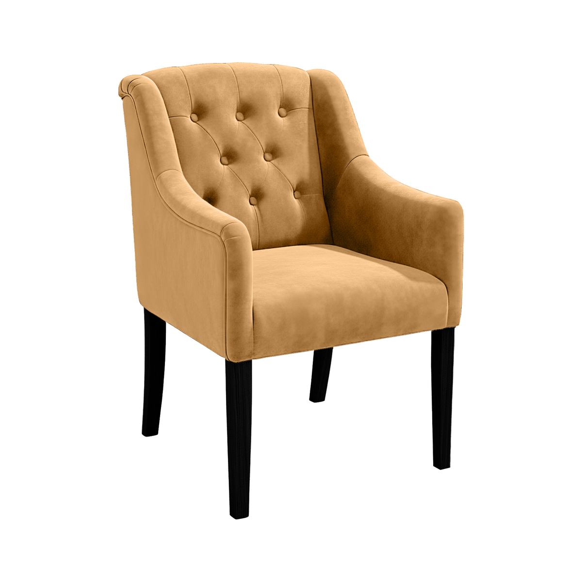 Dining Chair Canon – Alcantara Sand - Black feet