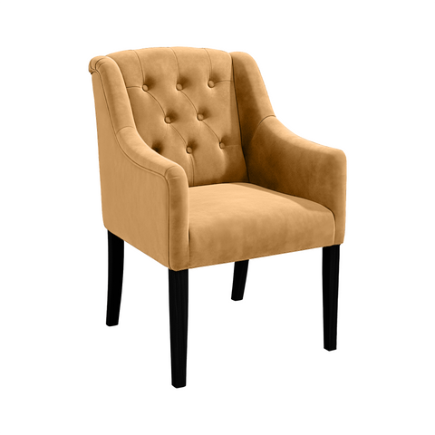 Dining Chair Canon – Alcantara Sand - Black feet