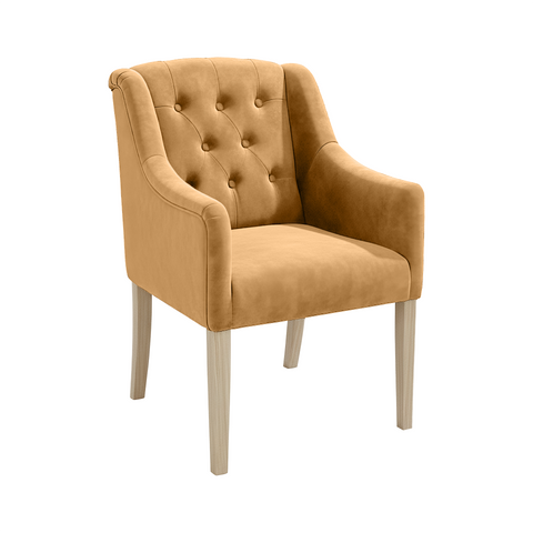 Dining Chair Canon – Alcantara Sand - Oak feet