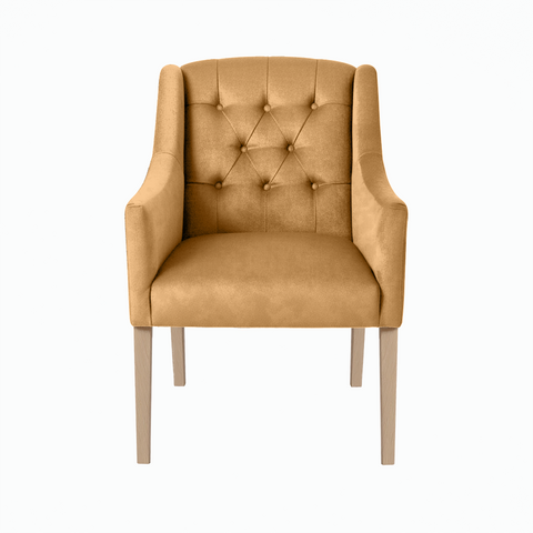 Dining Chair Canon – Alcantara Sand - Oak feet