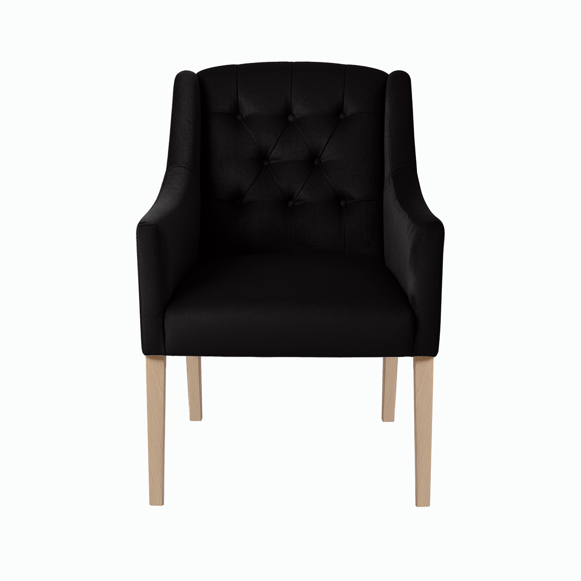 Dining Chair Canon – Alcantara Black - Oak feet