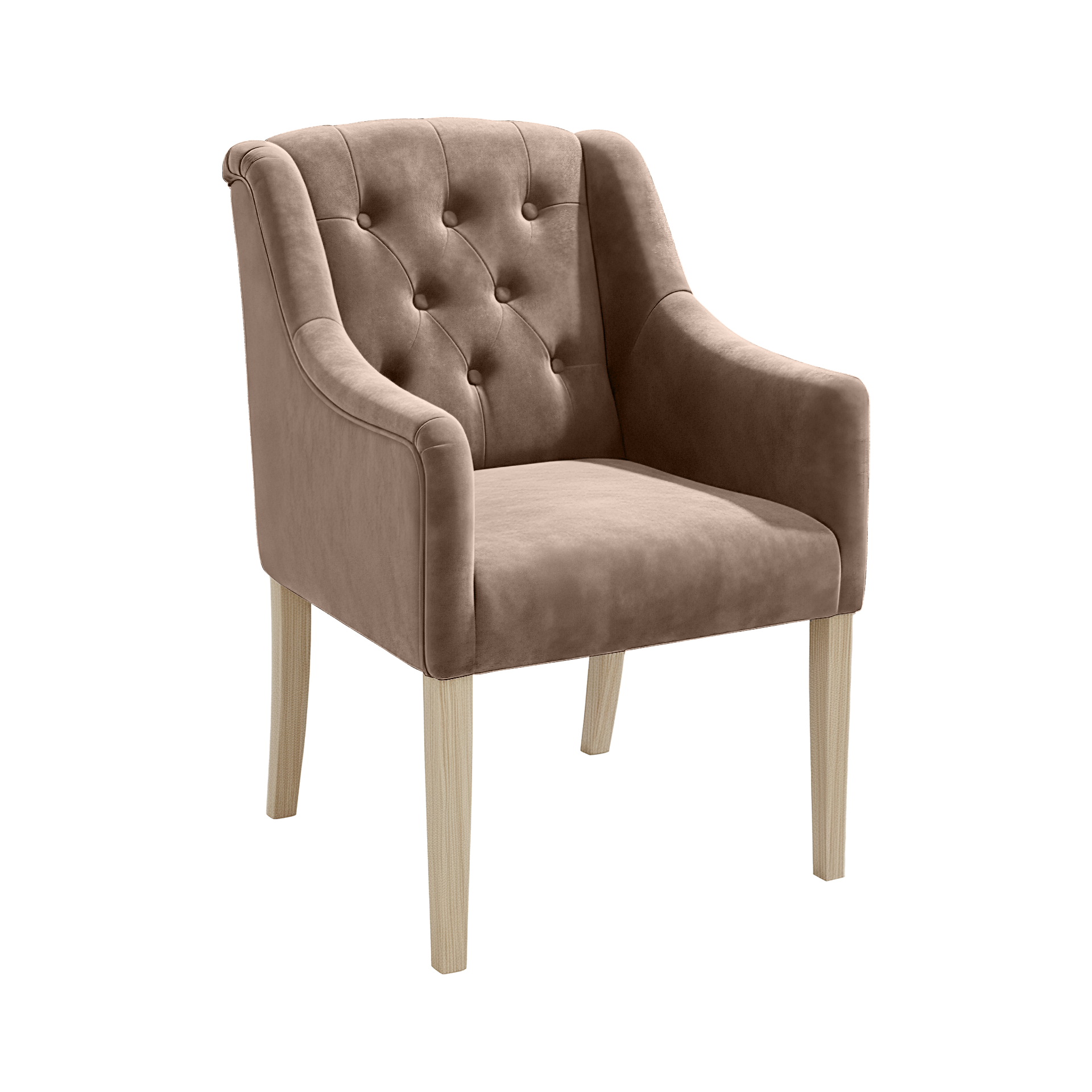 Dining Chair Canon – Alcantara Beige - Oak feet