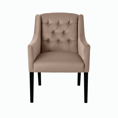 Dining Chair Canon – Alcantara Beige - Black feet