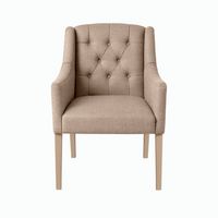 Chaise de salle à manger Canon - Beige - Chêne pieds