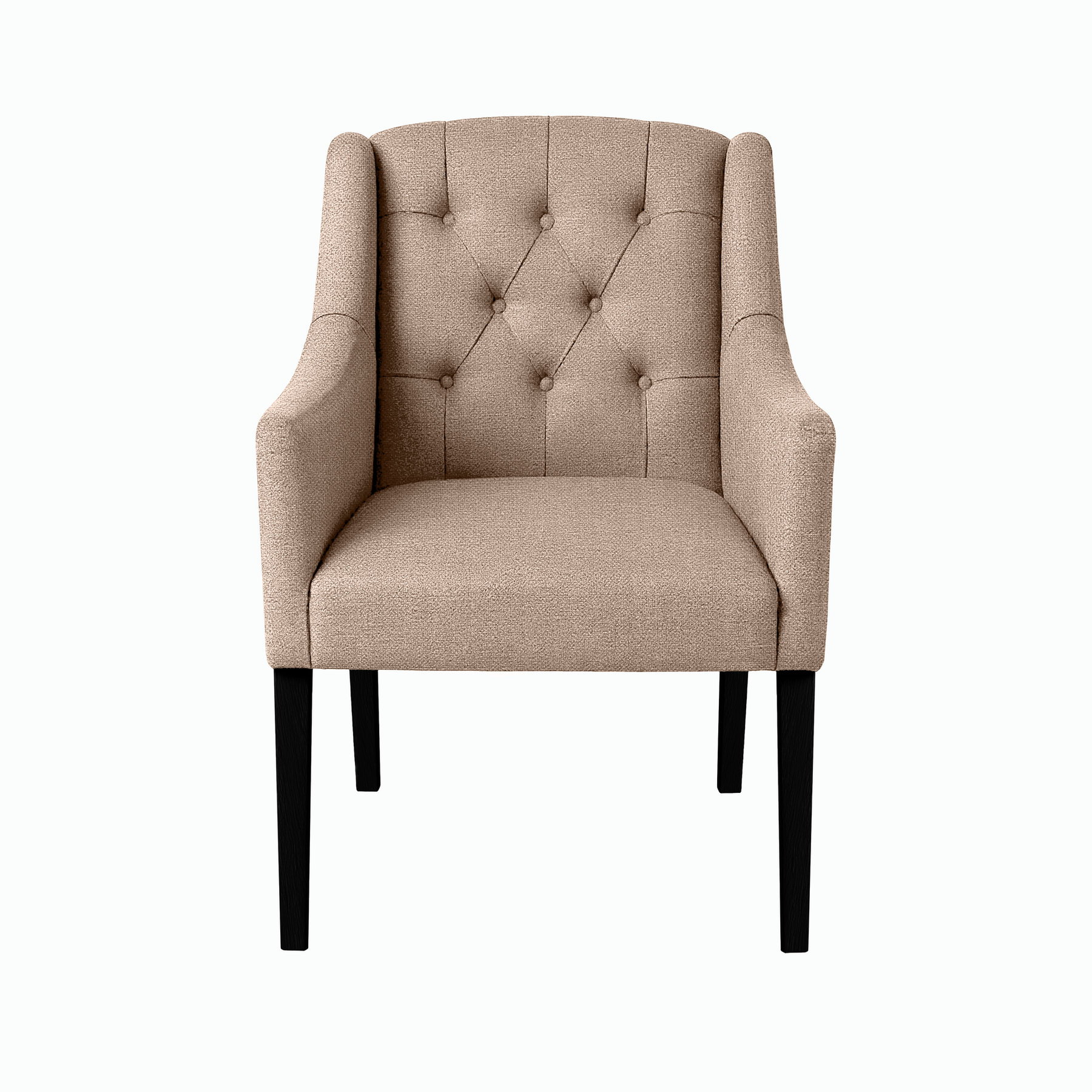 Esszimmerstuhl Canon - Beige - Schwarze Füße | Marcottestyle
