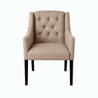 Esszimmerstuhl Canon - Beige - Schwarze Füße | Marcottestyle
