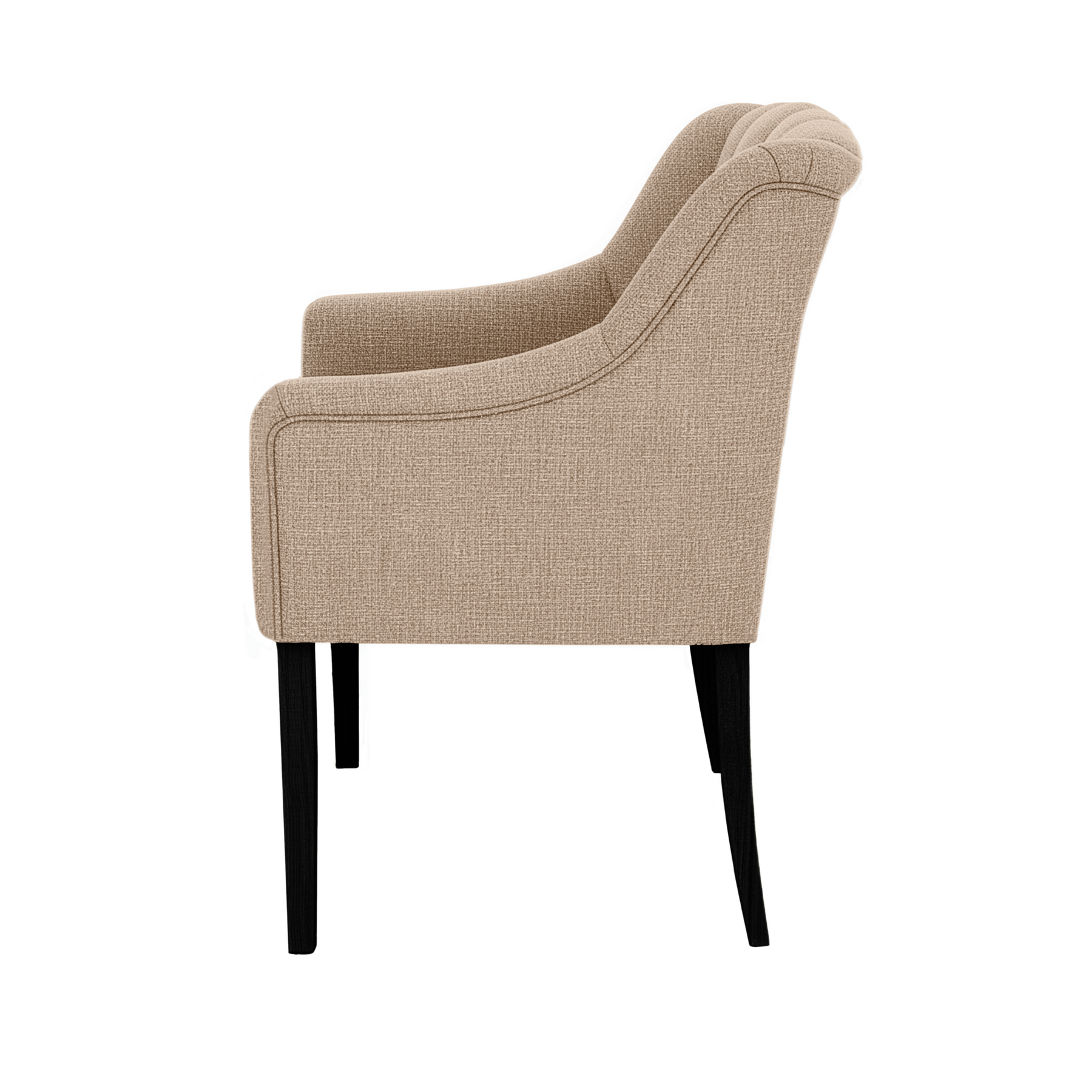 Esszimmerstuhl Canon - Beige - Schwarze Füße | Marcottestyle