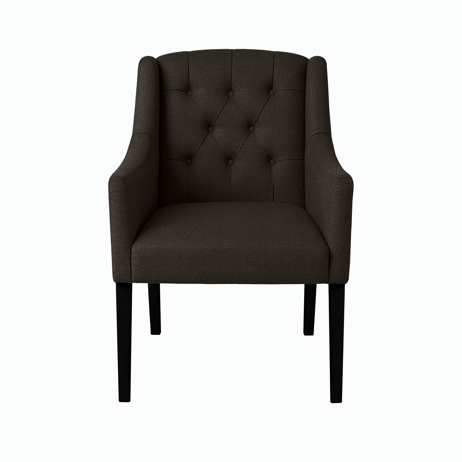 Dining Chair Canon – Onyx Grey - Black feet